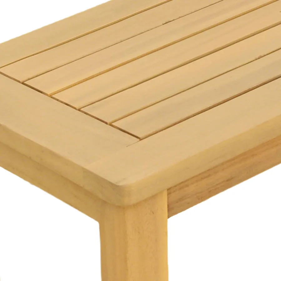 Table console de jardin Acacia clair 110 x 40 x 75 cm - 5