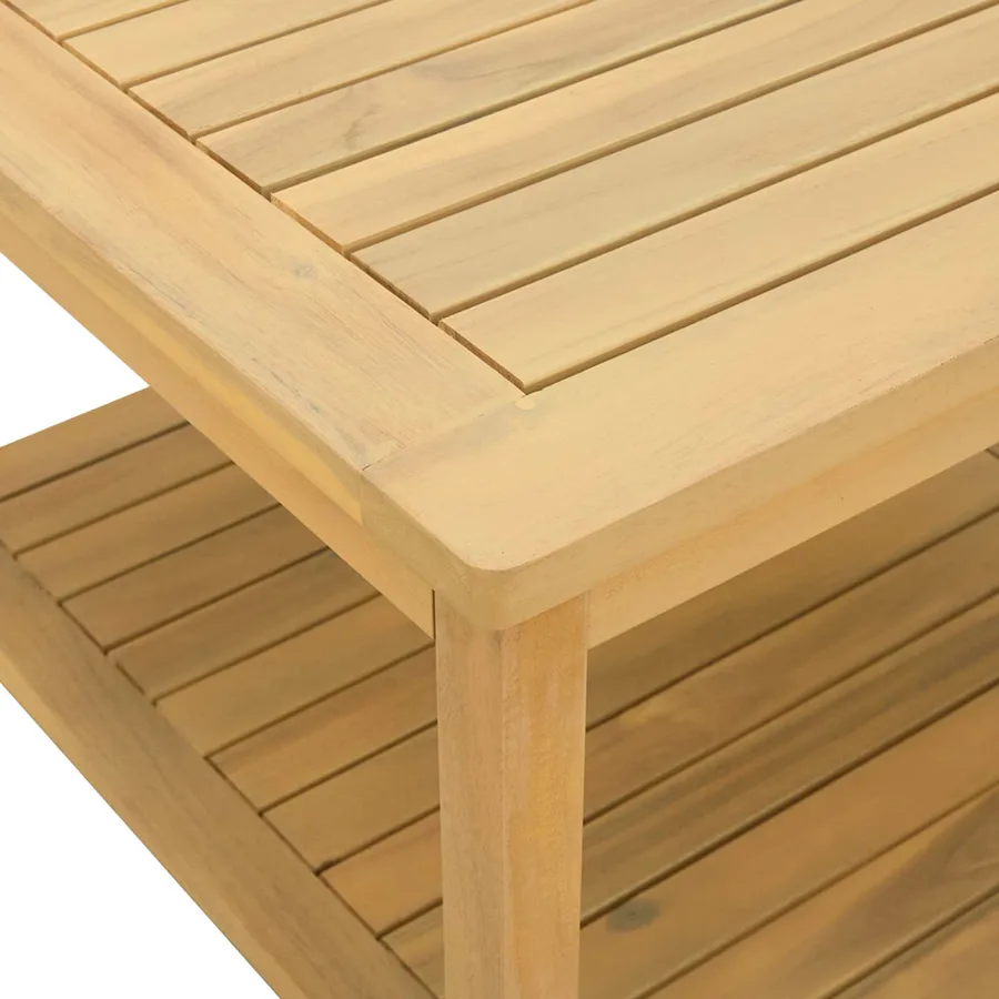 Table d'appoint Huile Naturelle 45 x 45 x 45 cm - 8