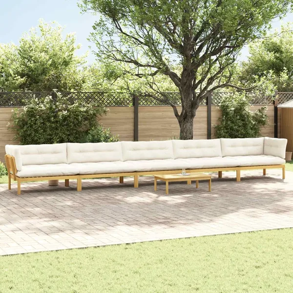 6 Pièce Unité du canapé en palette de jardin