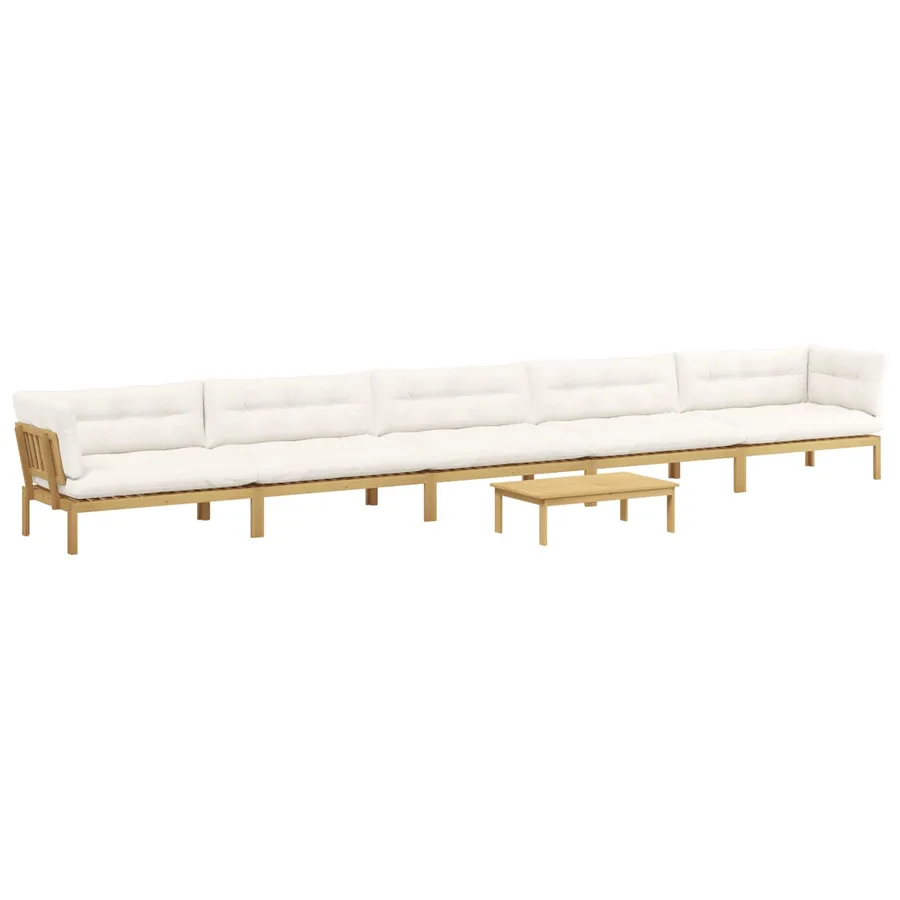 6 Pièce Unité du canapé en palette de jardin - 2