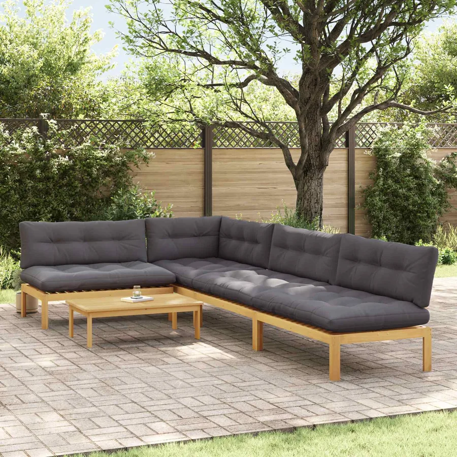 5 Pièce Unité du canapé en palette de jardin