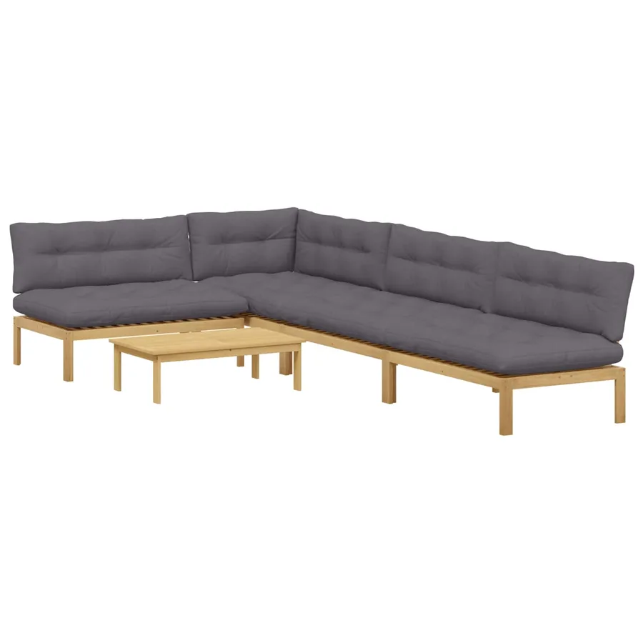 5 Pièce Unité du canapé en palette de jardin - 2