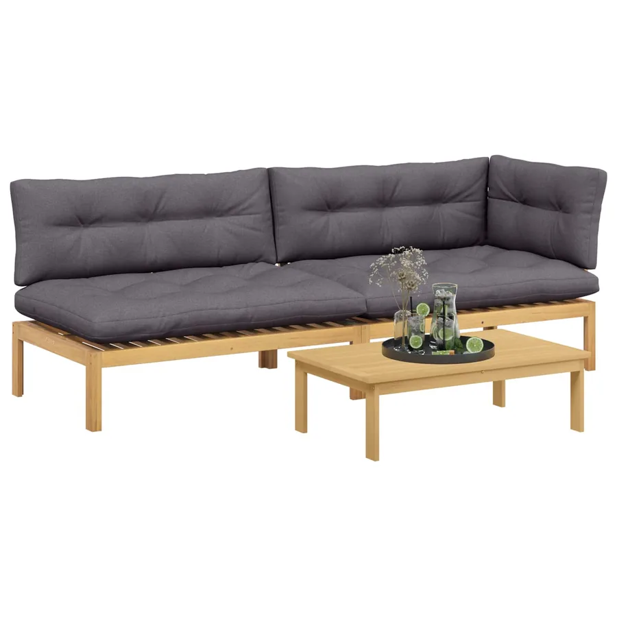 3 Pièce Unité du canapé en palette de jardin - 3