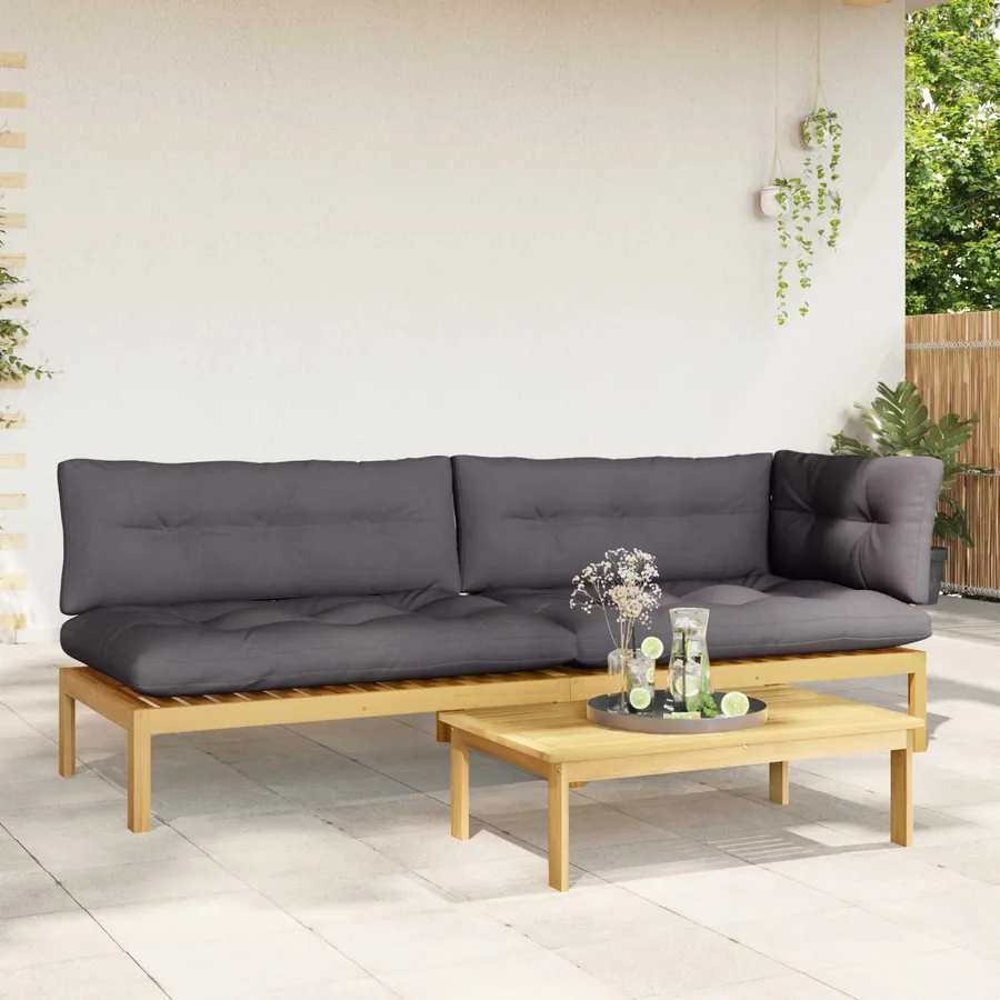 3 Pièce Unité du canapé en palette de jardin - 4