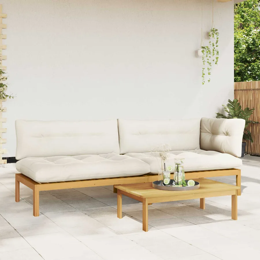 3 Pièce Unité du canapé en palette de jardin - 4
