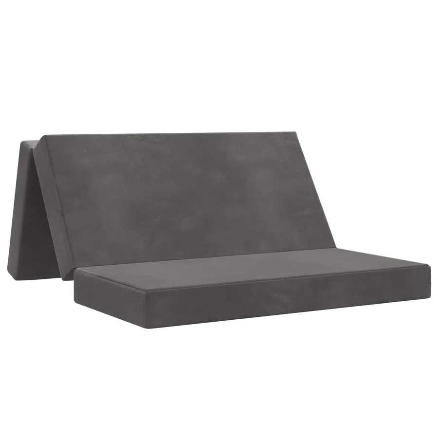 Canapé-lit pliable 160 x 67 x 45 cm Gris foncé - 2