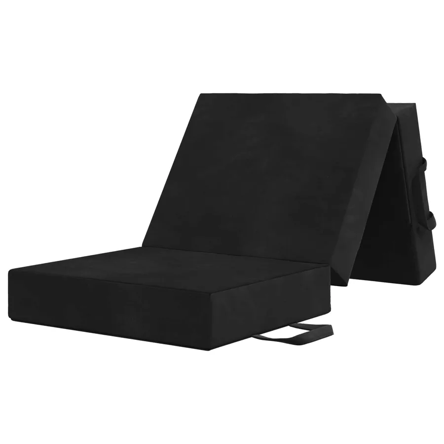 Canapé-lit pliable 90 x 63 x 45 cm Noir - 3