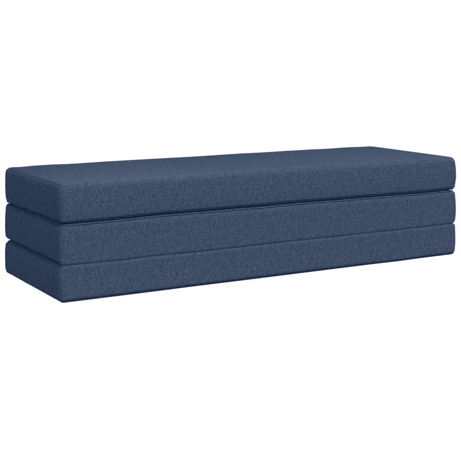 Canapé-lit pliable 180 x 67 x 45 cm Bleu - 3