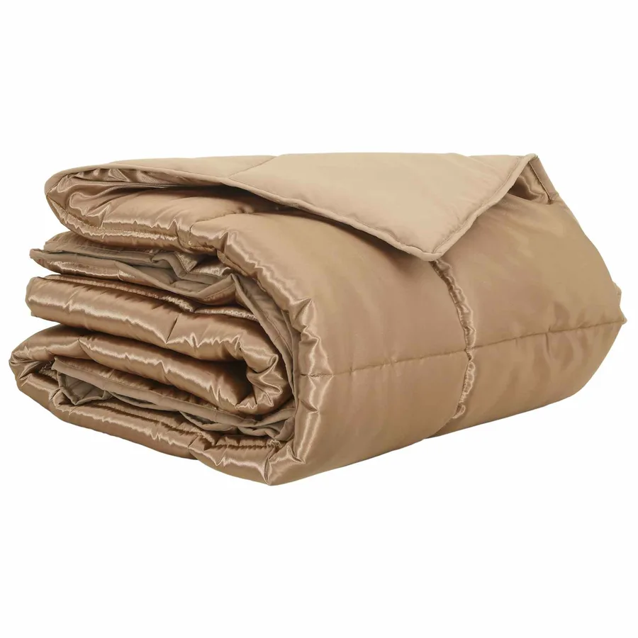 Duvet d'été simple Doré 140 x 220 cm Satin et Microfibre - 2