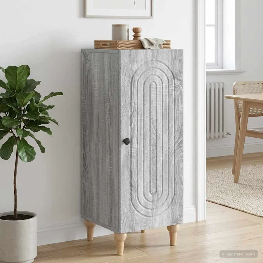 Buffet Sonoma gris 33 x 34,5 x 90 cm Bois d'ingénierie
