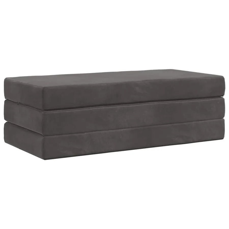 Canapé-lit pliable 120 x 67 x 45 cm Gris foncé - 3