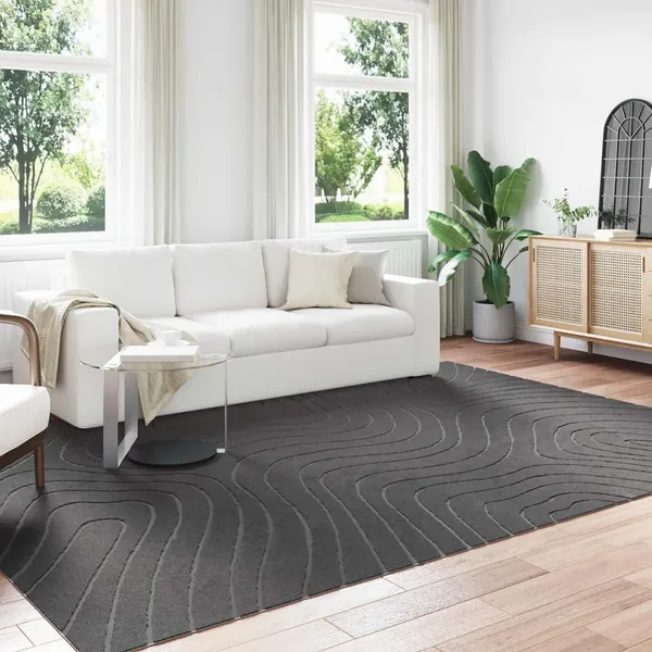 Tapis de surface PALMERAS Anthracite 340 x 240 cm Polyester