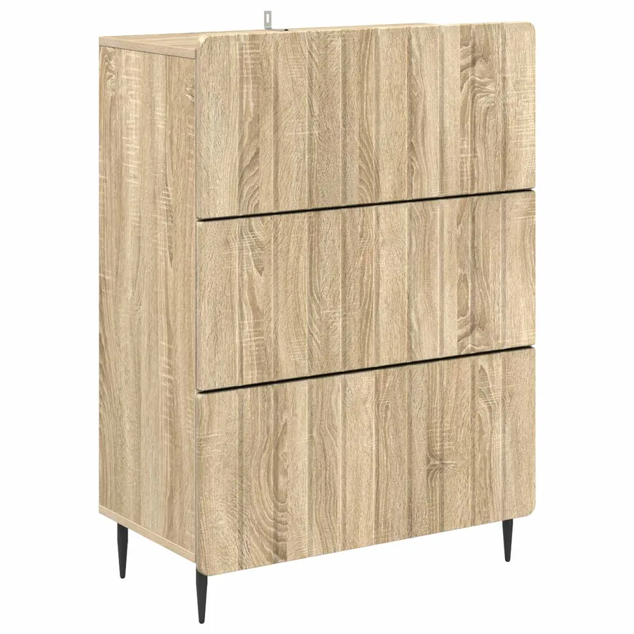 Armoire à tiroirs Chêne Sonoma 66 x 34,5 x 92 cm - 2