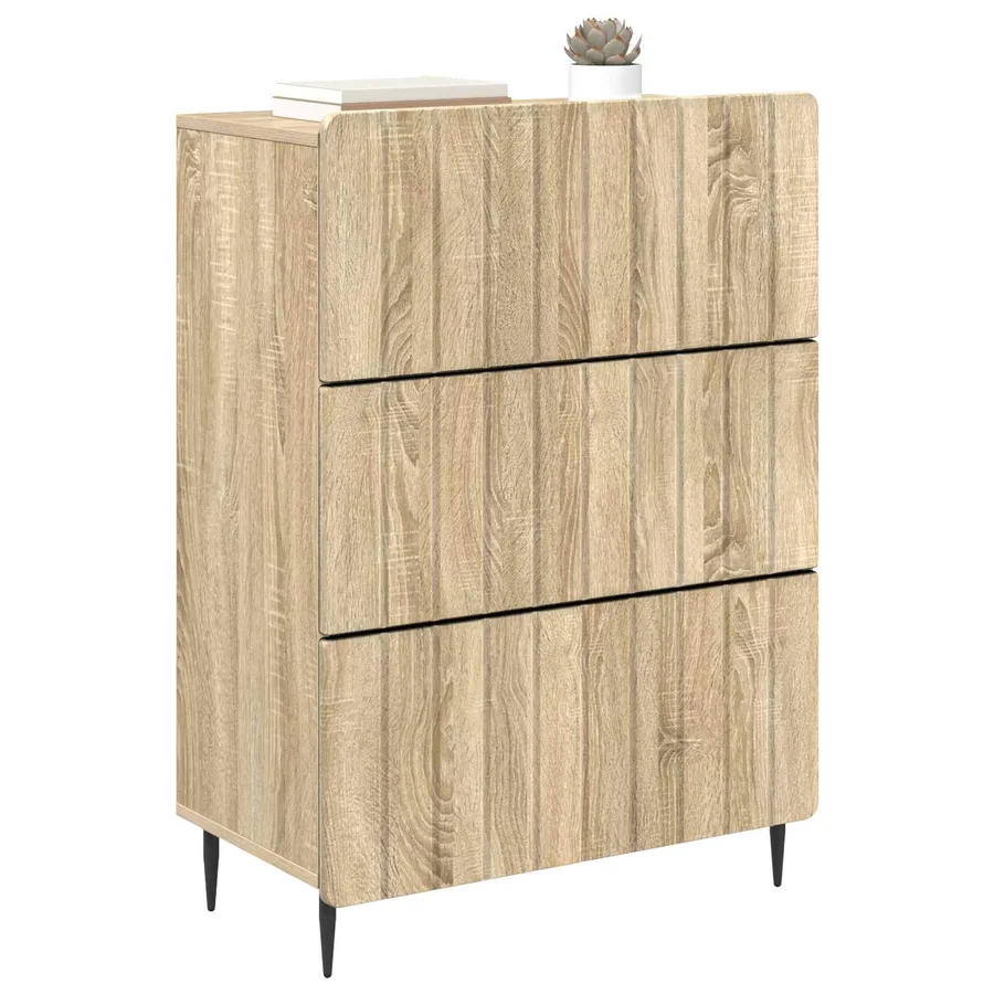 Armoire à tiroirs Chêne Sonoma 66 x 34,5 x 92 cm - 3
