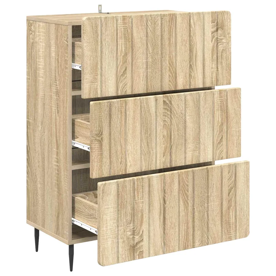 Armoire à tiroirs Chêne Sonoma 66 x 34,5 x 92 cm - 5