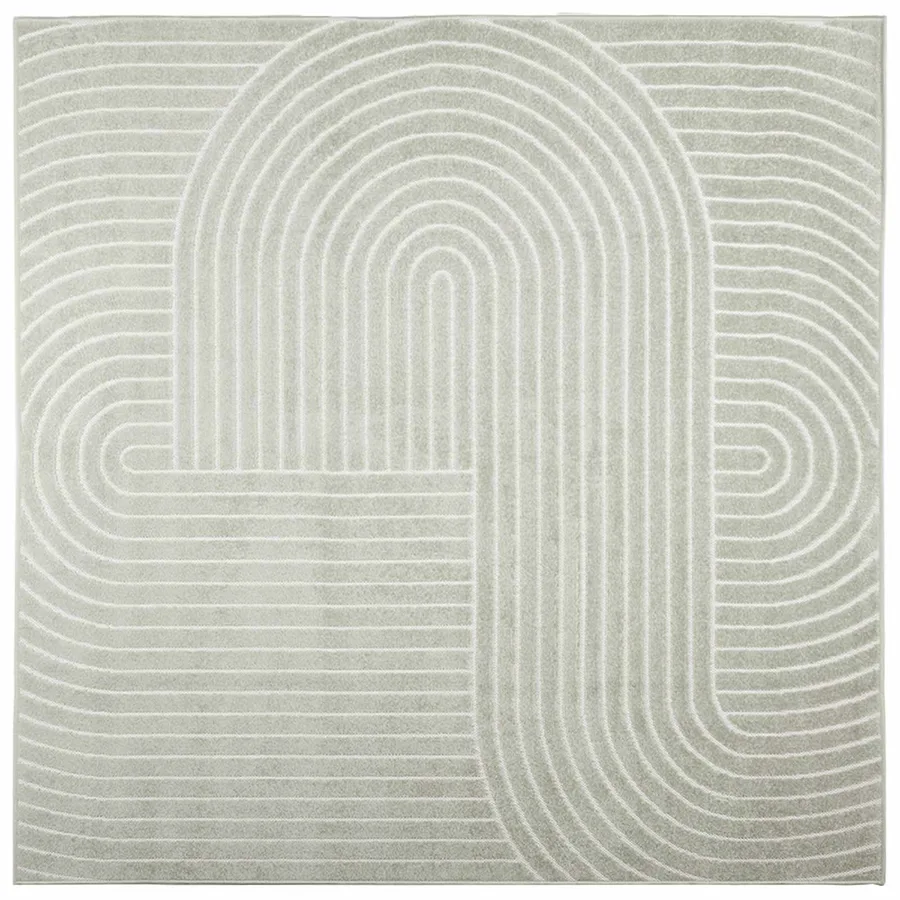 Tapis de surface Carré PALMERAS Vert 200 x 200 cm Polyester - 2