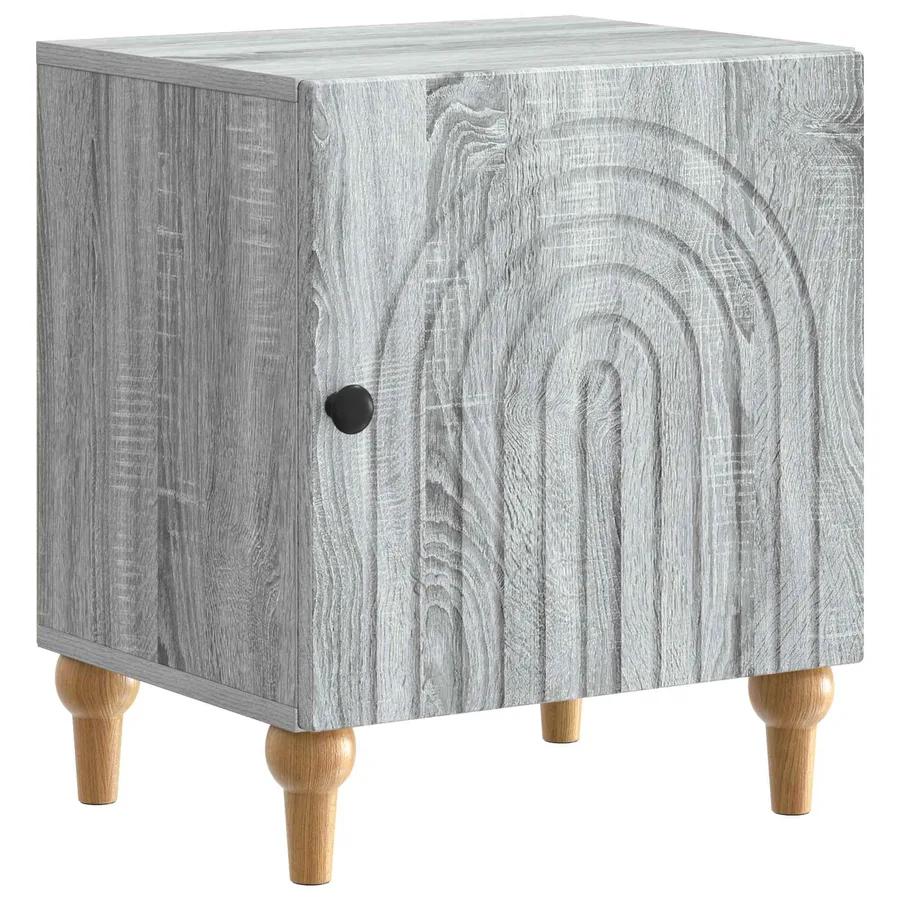 Cabinet de chevet Sonoma gris 43 x 34,5 x 50 cm - 2