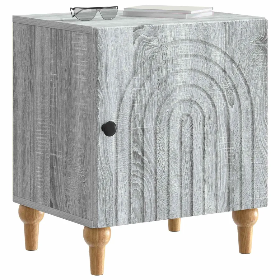 Cabinet de chevet Sonoma gris 43 x 34,5 x 50 cm - 3