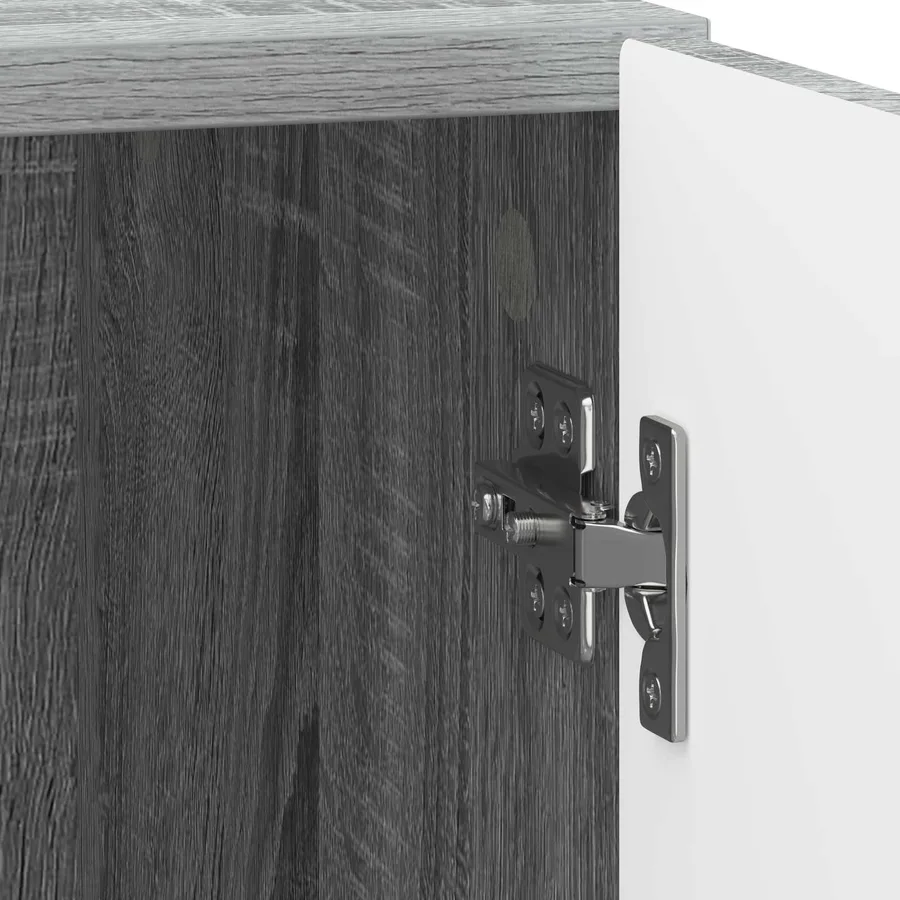 Cabinet de chevet Sonoma gris 43 x 34,5 x 50 cm - 9