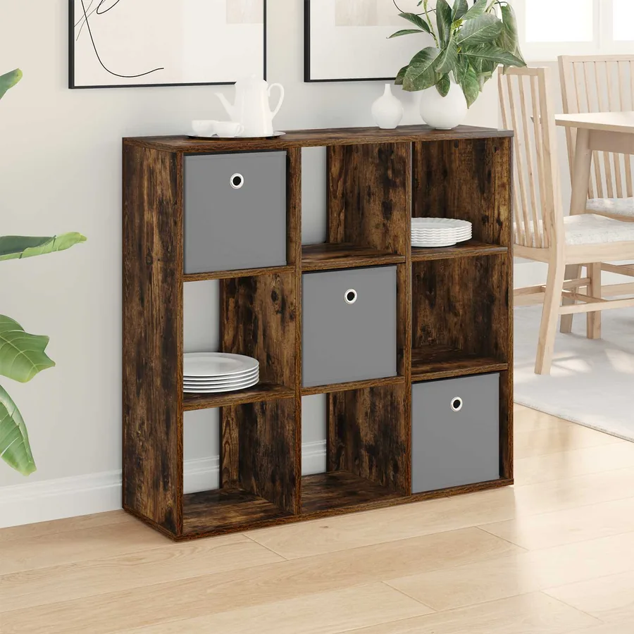 Buffet avec tiroir Chêne fumé 88,5 x 29 x 84,5 cm