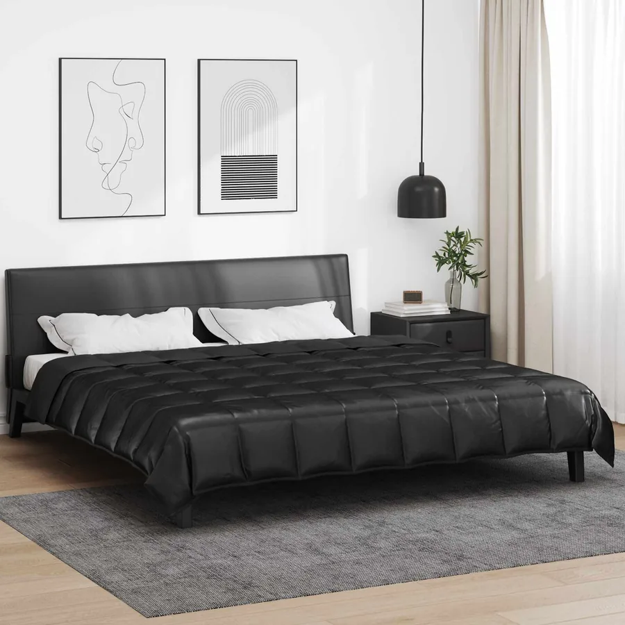 Duvet complet toute l'année Noir 200 x 200 cm