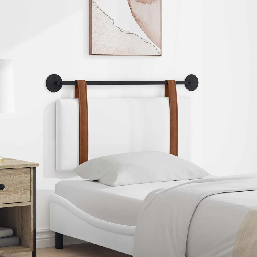 Tête de lit suspendue Blanc PU antique