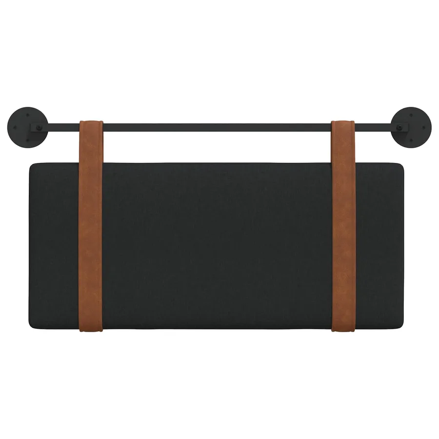 Tête de lit suspendue Noir PU antique - 5