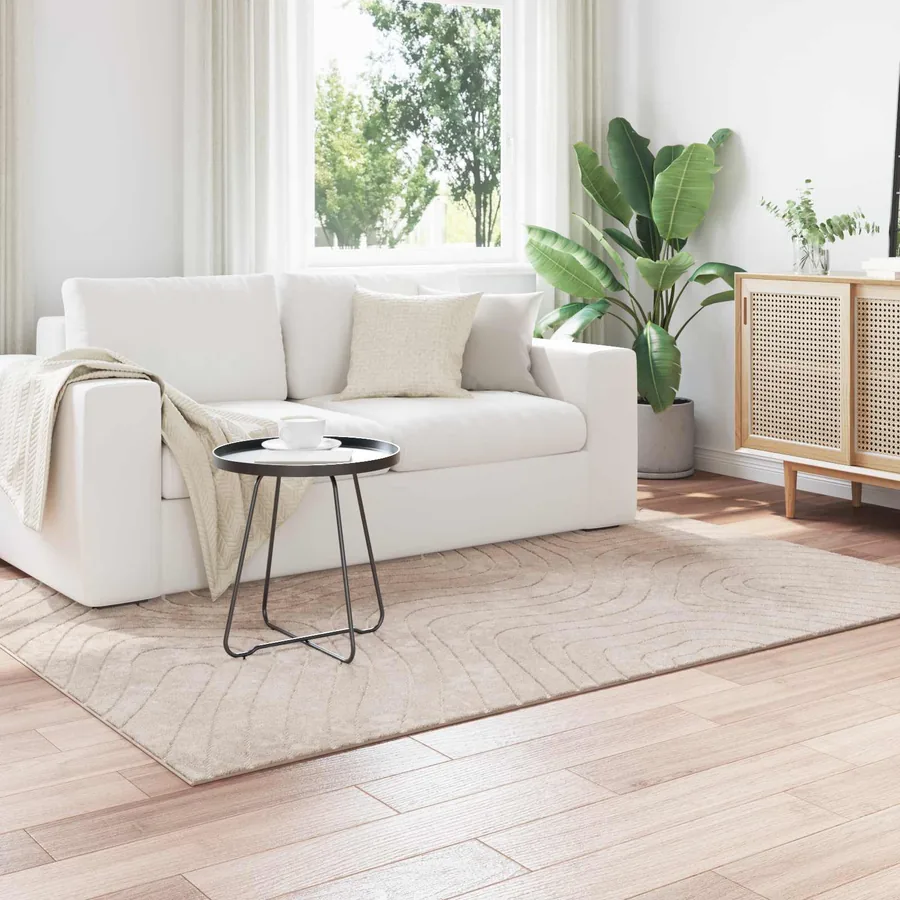 Tapis de surface PALMERAS Beige 140 x 200 cm Polyester
