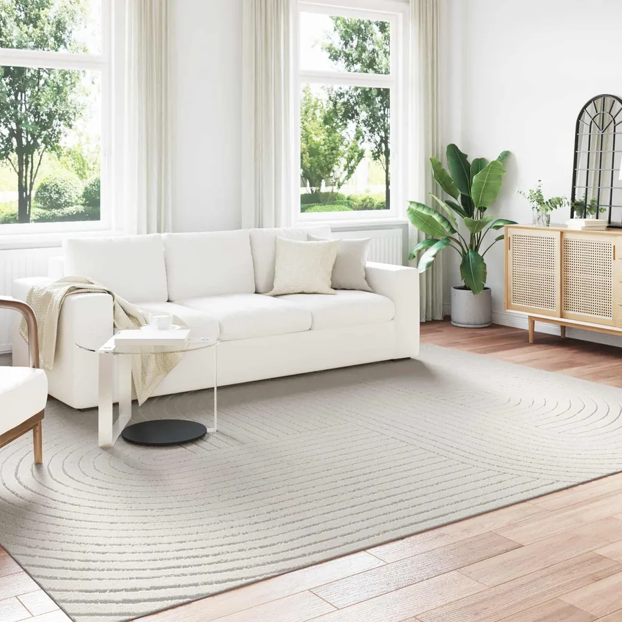 Tapis de surface PALMERAS Crème 280 x 200 cm Polyester