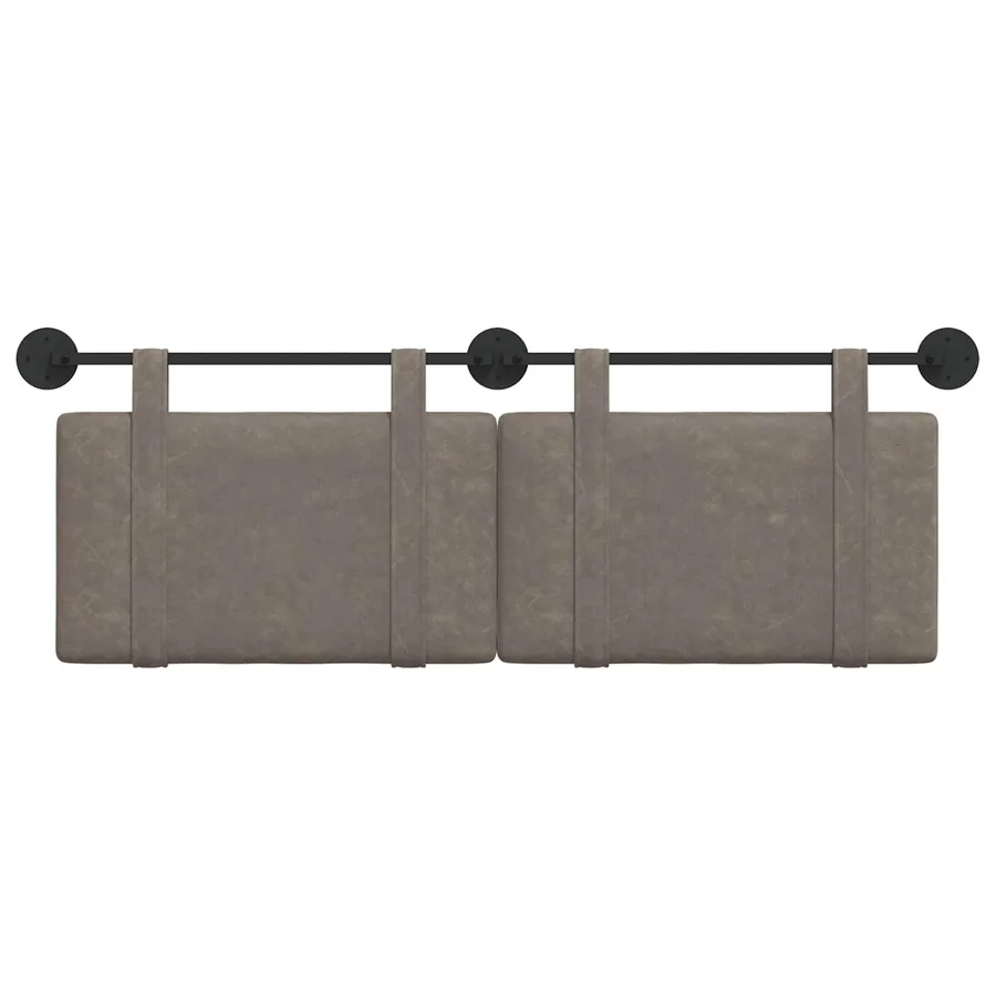 Tête de lit suspendue Gris PU antique - 5