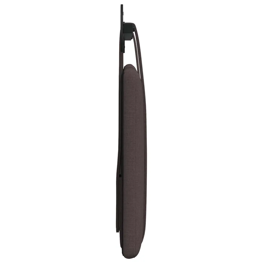 Tête de lit suspendue Marron foncé Tissu - 6