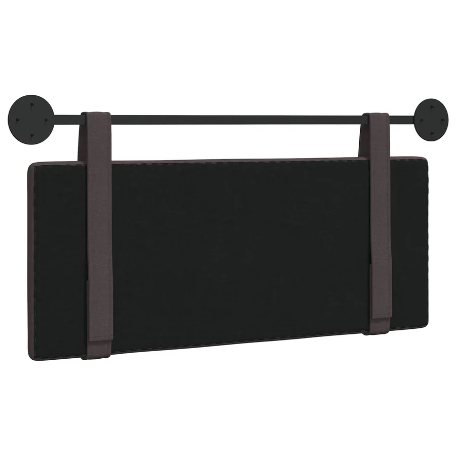 Tête de lit suspendue Marron foncé Tissu - 7