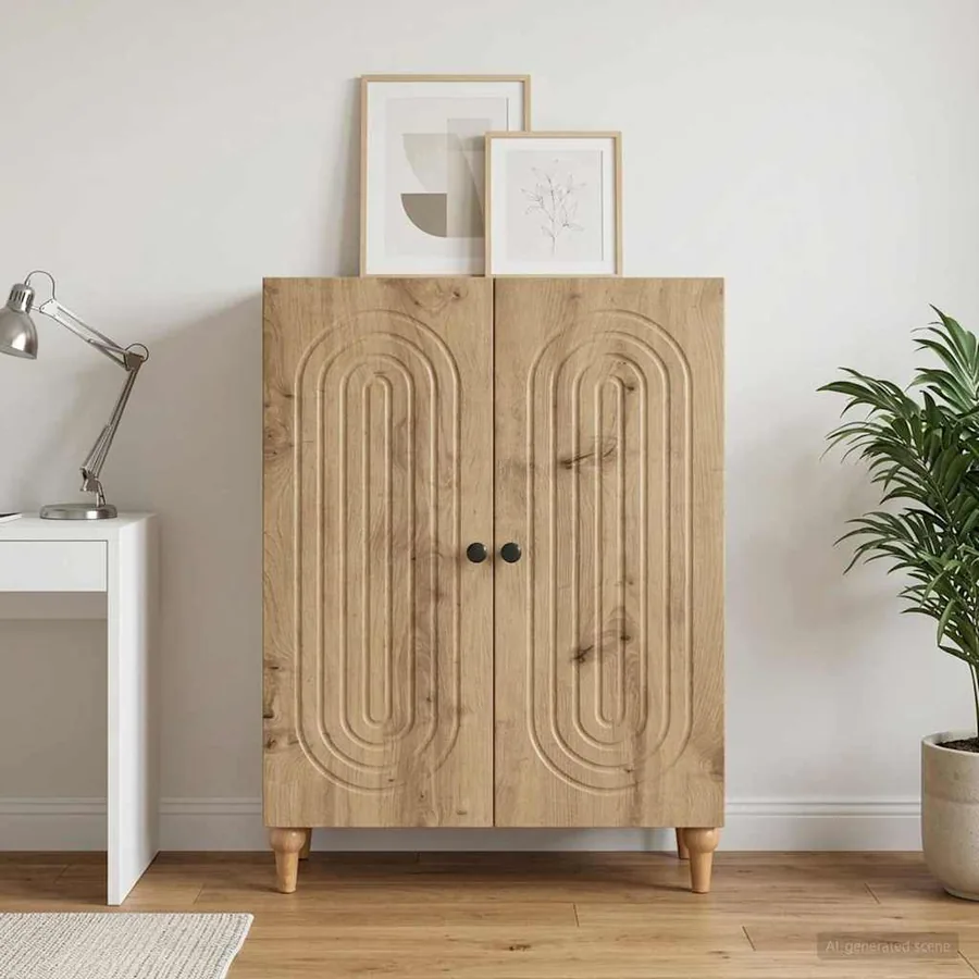 Buffet Chêne artisanal 66 x 34,5 x 90 cm Bois d'ingénierie