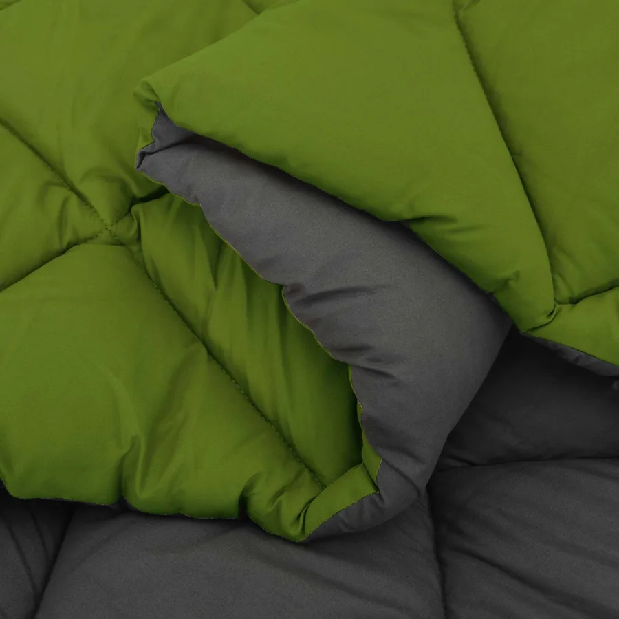 Duvet d'hiver Vert et Anthracite 135 x 200 cm Microfibre - 6
