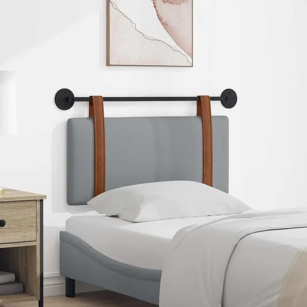 Tête de lit suspendue Gris clair PU antique