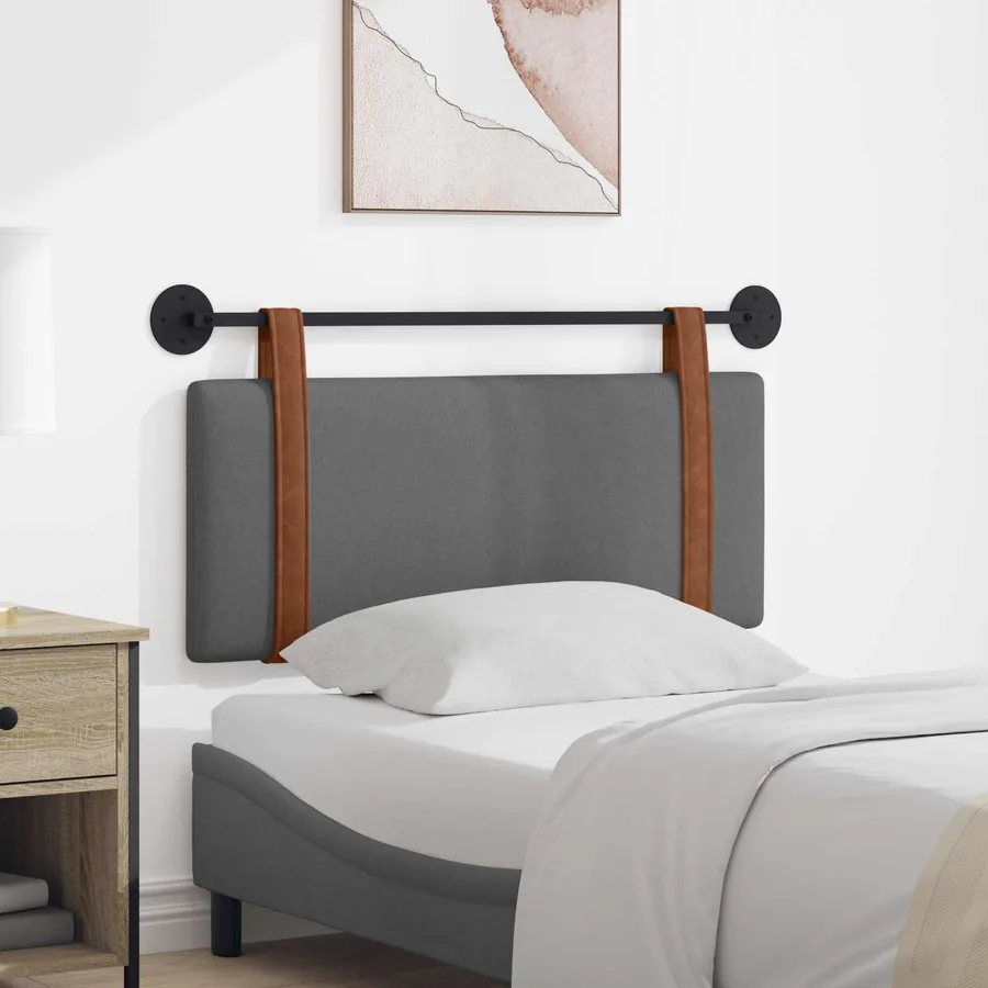 Tête de lit suspendue Gris foncé PU antique