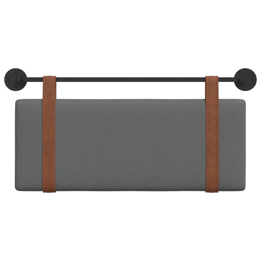 Tête de lit suspendue Gris foncé PU antique - 5