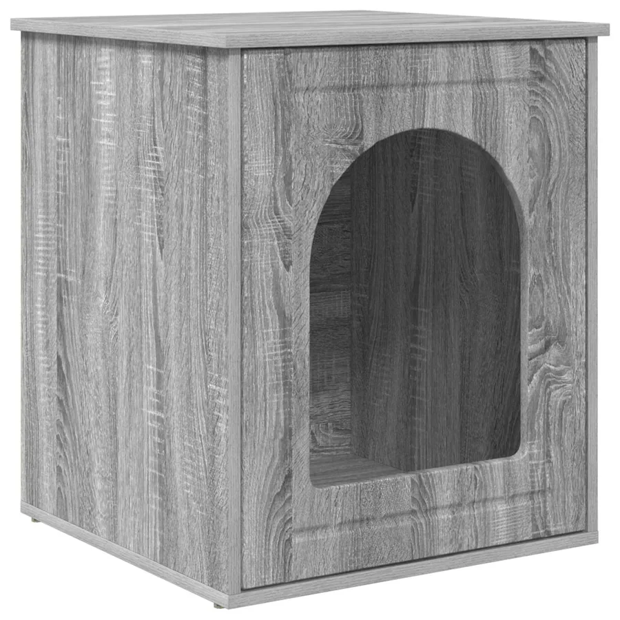 Maison pour chat Gris Sonoma 53 x 52 x 62 cm Bois d'ingénierie - 2