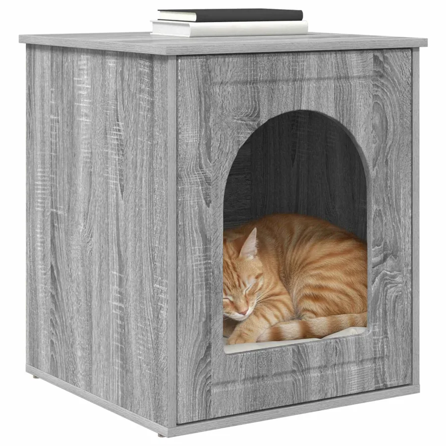 Maison pour chat Gris Sonoma 53 x 52 x 62 cm Bois d'ingénierie - 3