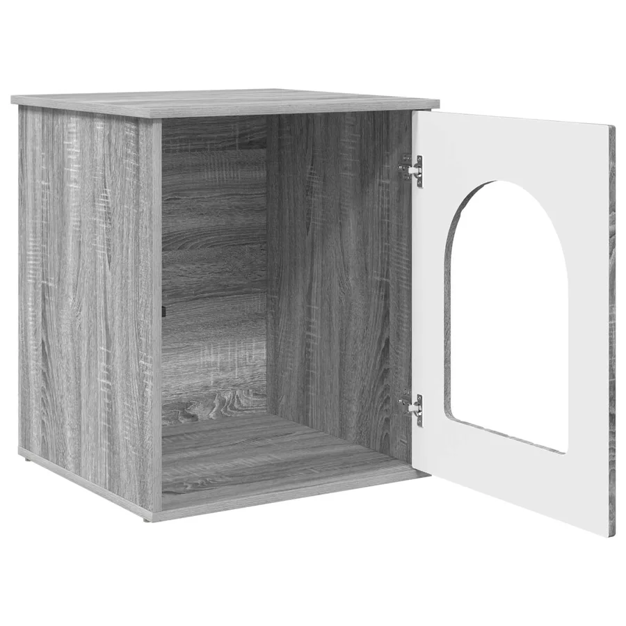 Maison pour chat Gris Sonoma 53 x 52 x 62 cm Bois d'ingénierie - 5