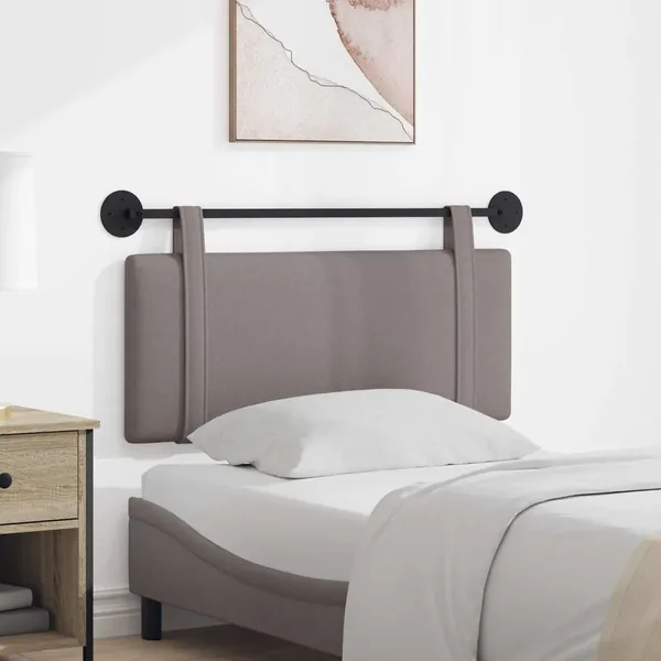 Tête de lit suspendue Taupe tissu