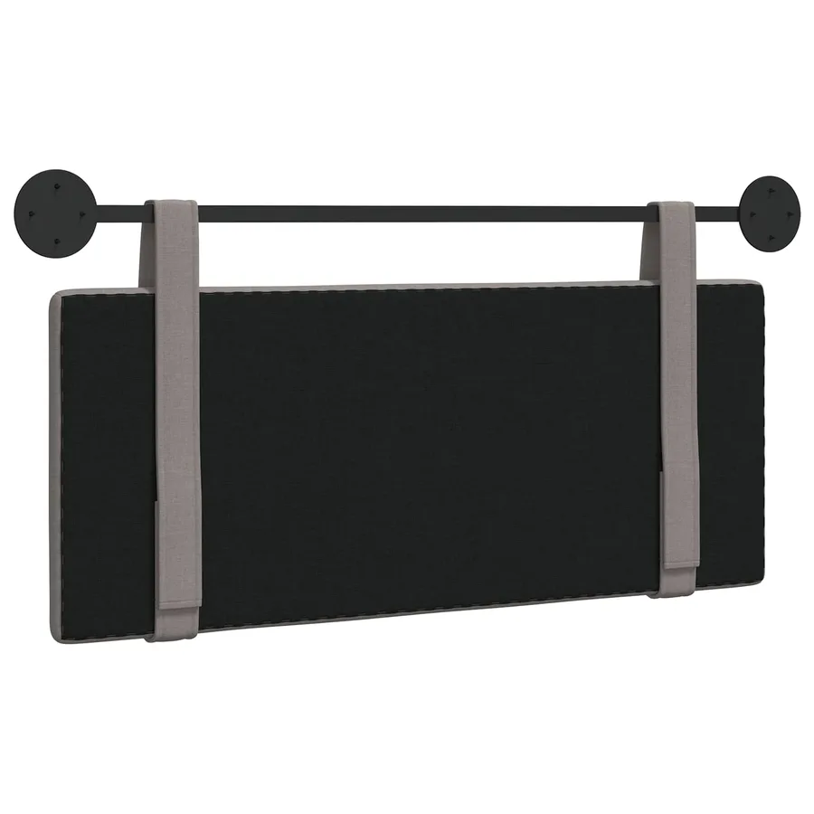 Tête de lit suspendue Taupe tissu - 7