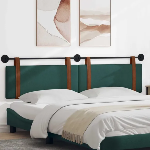 Tête de lit suspendue Vert foncé PU antique