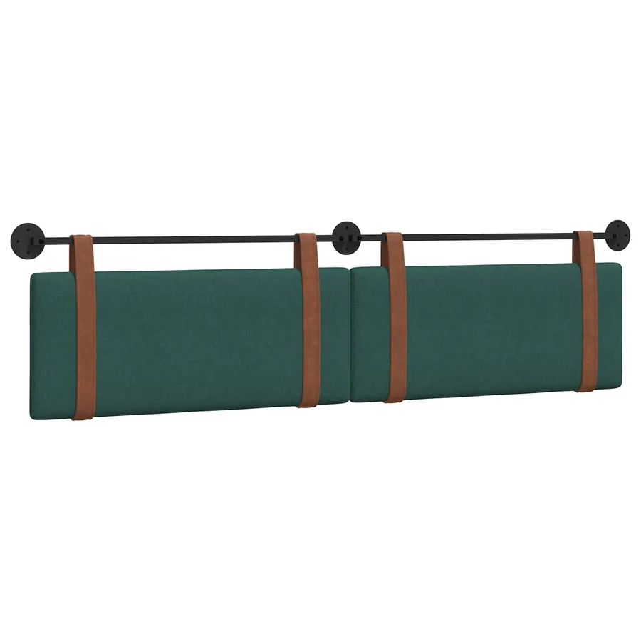 Tête de lit suspendue Vert foncé PU antique - 2