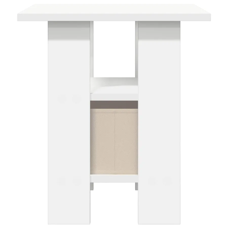 Table de chevet Blanc 41 x 40 x 45 cm Bois d'ingénierie - 7