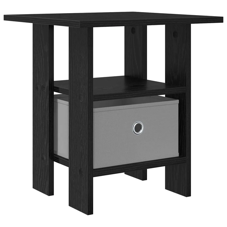 Table de chevet Chêne noir 41 x 40 x 45 cm Bois d'ingénierie - 2