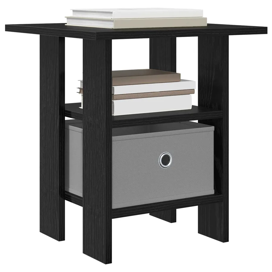 Table de chevet Chêne noir 41 x 40 x 45 cm Bois d'ingénierie - 3