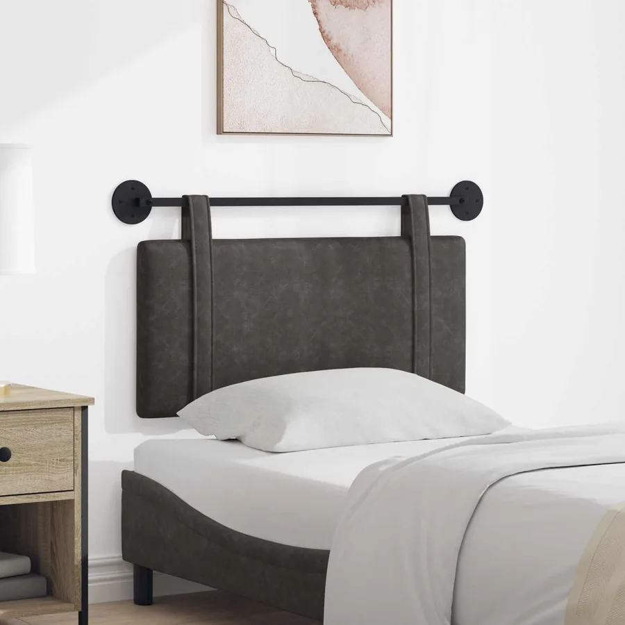 Tête de lit suspendue Noir PU antique