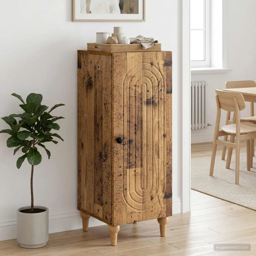 Buffet Bois ancien 33 x 34,5 x 90 cm Bois d'ingénierie
