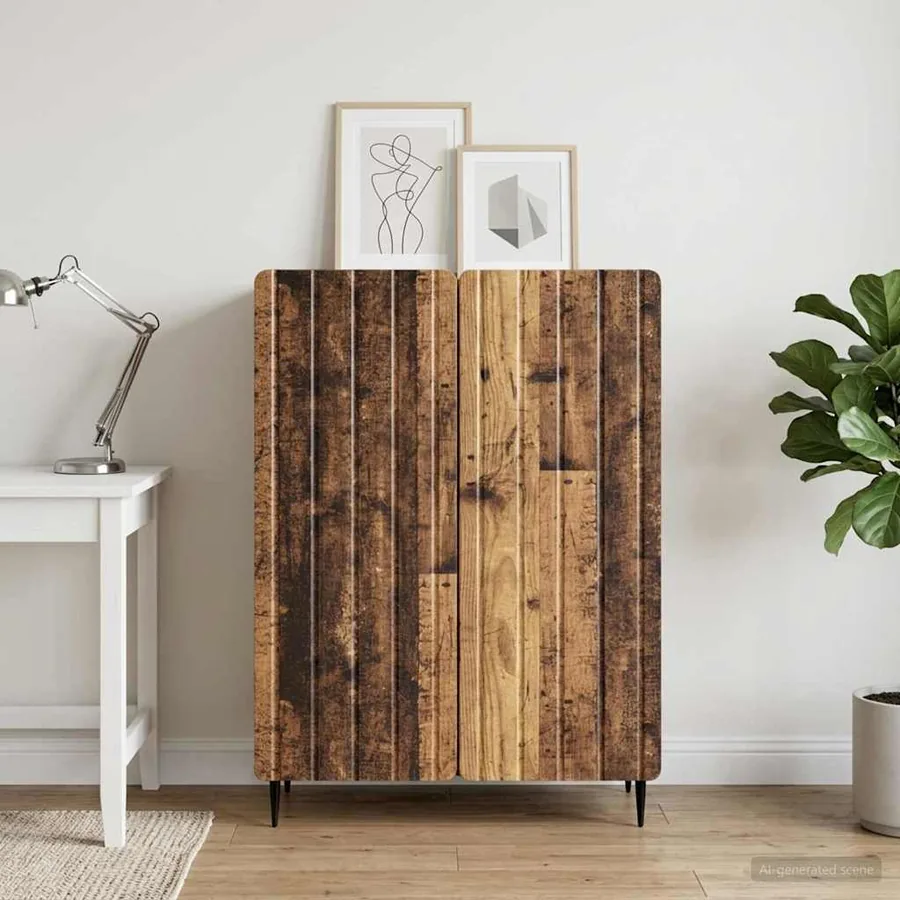Buffet Bois ancien 66 x 34,5 x 92 cm Bois d'ingénierie